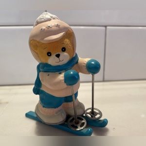 SOLD▪️Lucy & Me- Cross Country Skiing Bear Figurine